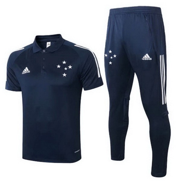 Polo Cruzeiro Conjunto Completo 2020-2021 Azul Marino